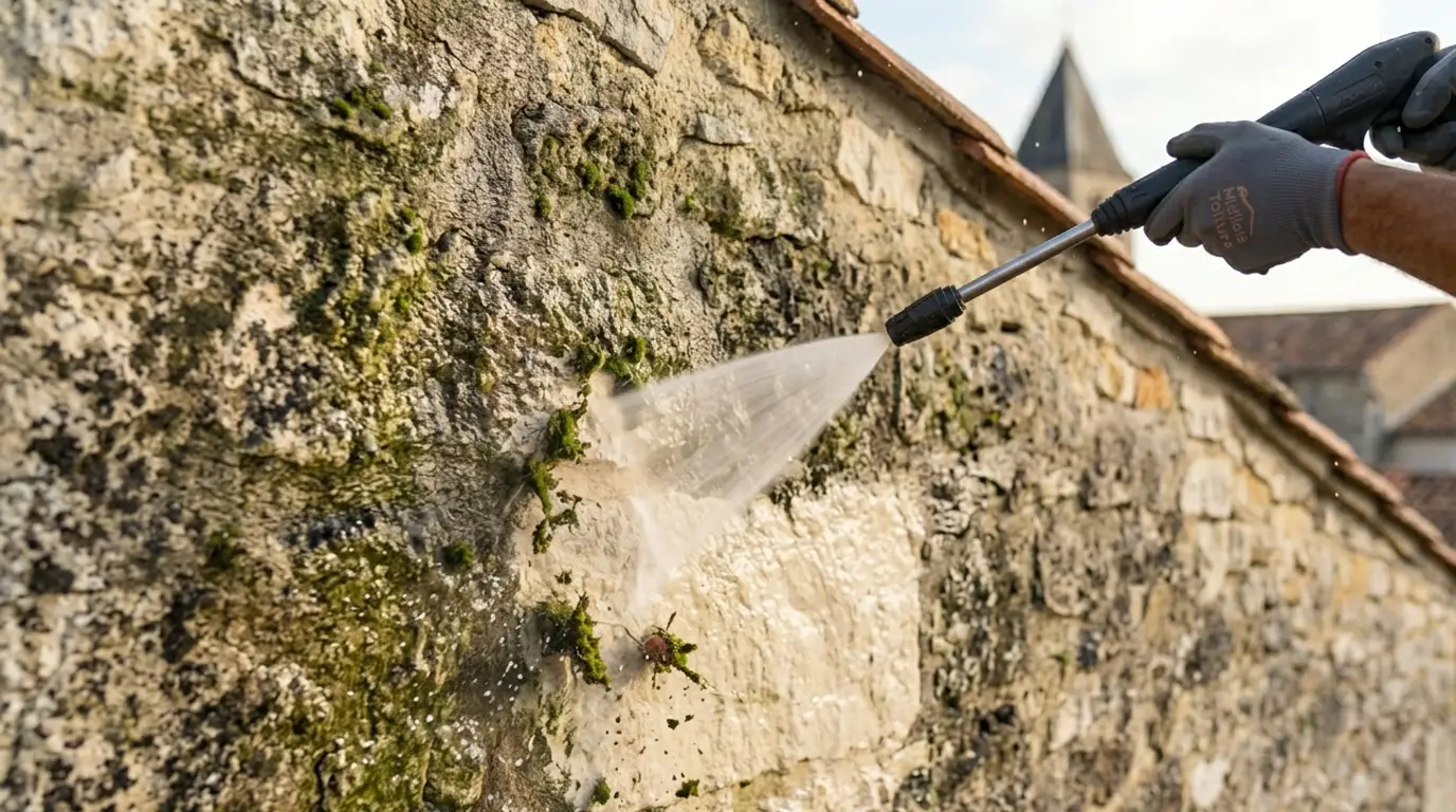 Nettoyage de façade à Melle