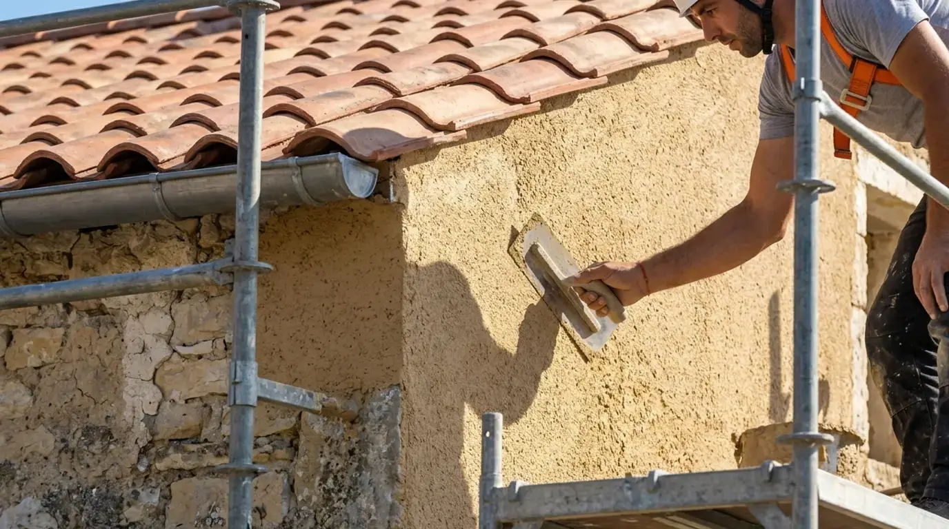 Ravalement et nettoyage de façade de maison à Melle